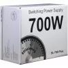 Inter-Tech SL-700 Plus - virtalähde (sisäinen) - ATX12V 2.4 - AC 230 V - 700 wattia - aktiivinen PFC (88882141)