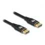 DeLOCK DisplayPort-kaapeli 8K 60 Hz 3 m musta metalli