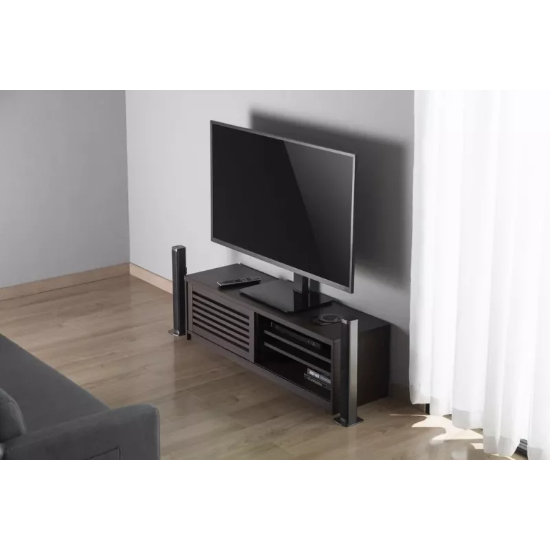 Gembird TVS-D55S-01 pöytä-TV-teline (kääntyvä), 23–55, musta