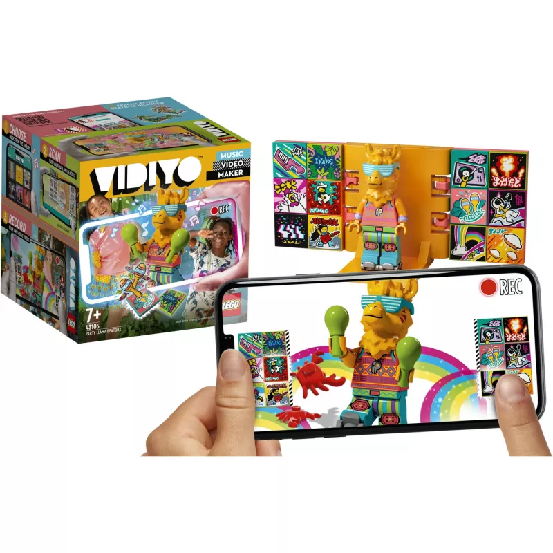 LEGO VIDIYO BeatBox 43105 Party Llama — interaktiivinen musiikki- ja tanssipelisetti