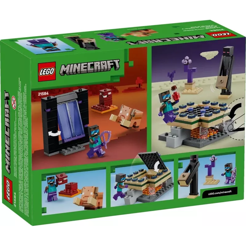 LEGO MINECRAFT 21584 matka Nether- ja End-portaalin läpi