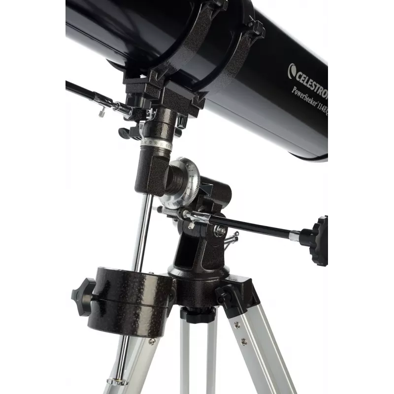 Celestron PowerSeeker 114EQ refraktori 45x musta