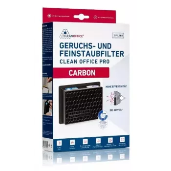 Pölysuodatin Cleanoffice Carbon 150 x 120 x 50 mm — 2 kpl