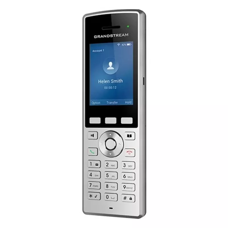 Grandstream Networks WP822 IP-puhelin musta, hopea 2 linjaa LCD Wi-Fi