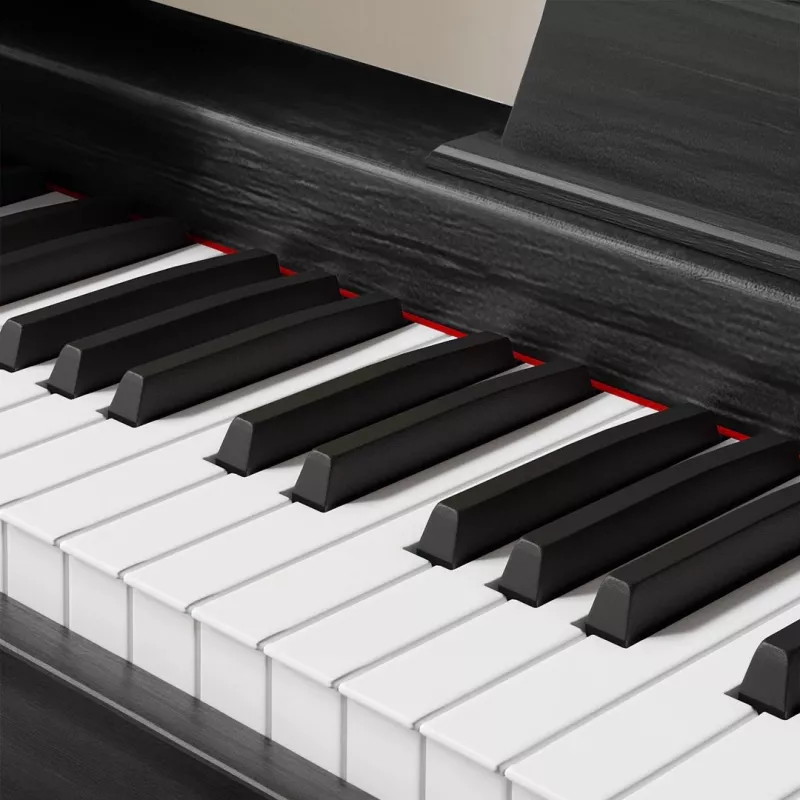 Digitaalipiano Kruger & Matz KMDP-45-BK — 88 painotettua kosketinta, mattamusta