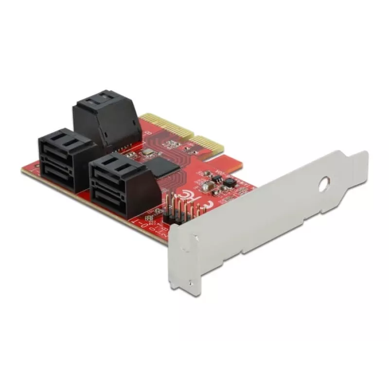 SATA PCI Express x4 -kortti DeLOCK 6 porttia Low Profile -muotokerroin