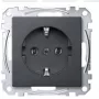 Suojakosketinpistorasia tyyppi F Merten MEG2301-0414, 16 A, 250 V, antrasiitti