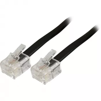 Modulaarinen puhelinkaapeli Goobay 50318 RJ-11 RJ-11 6 m musta