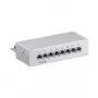 Wentronic Goobay CAT 6 Mini/Desktop -patch-paneeli, 8 porttia, harmaa - STP suojattu, harmaa (93047)