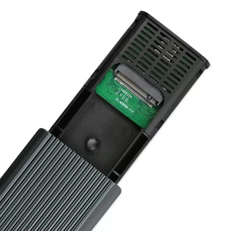 M.2 NVMe SSD-kotelo QOLTEC 52630 – USB 3.1 Gen2 10Gb/s, M.2 NVMe -asemille