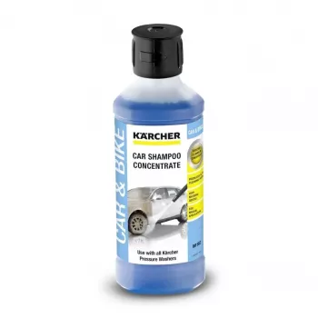 Ajoneuvon pesushampoo Karcher 6.295-843.0, yleiskäyttöinen autoshampoo, 500 ml kromille, lasille, muoville