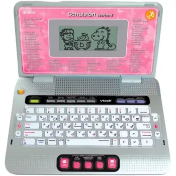 VTech Schulstart Laptop E, 6 vuotta, pinkki VTech Schulstart Laptop E. Suositeltu vähimmäisikä: 6 vuotta, suositeltu enimmäisikä: 8 vuotta, tuotteen väri: pinkki