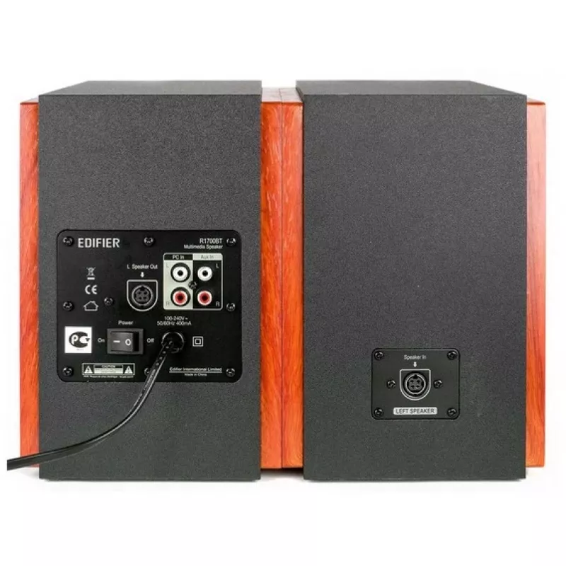 Edifier R1700BT - kaiutin - hylly - langaton - Bluetooth - 66 W (yhteensä) - kaksitie - musta (R1700BT musta)