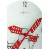 NeXtime kello 8807 Windmil, Ø30 cm, seinäkello, valkoinen/musta/punainen