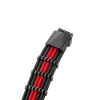 CableMod PRO ModMesh 12VHPWR 3x PCIe -kaapeliin - 45 cm, musta/punainen