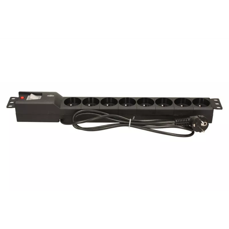 LESTAR LXARM 810 G-A K.:CZ 1,5M 19PDU musta 8 AC-pistorasiaa 230 V 1,5 m