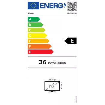 TV Ostry 40HA1205E, FHD, musta