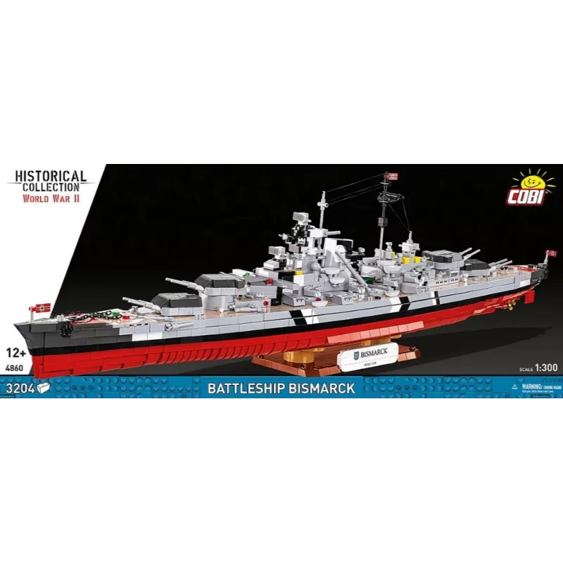 Rakennussarja Cobi taistelulaiva Bismarck -malli 3204 osalla - Cobi CO BI-4860