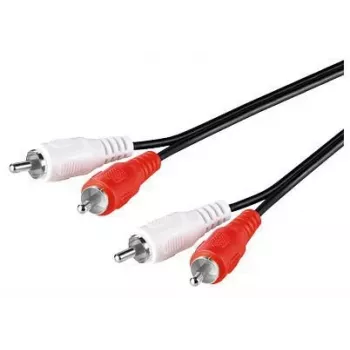 Microconnect AUDCC05 audiokaapeli 0,5 m 2 x RCA musta