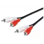 Microconnect AUDCC05 audiokaapeli 0,5 m 2 x RCA musta