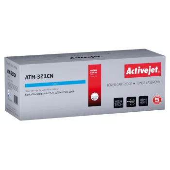 Activejet ATM-321CN -värikasetti (korvaa Konica Minolta TN321C; Supreme; 25 000 sivua; syaani)