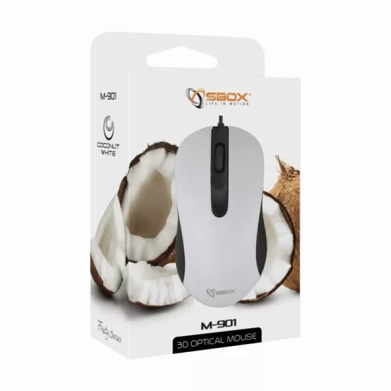 Sbox M-901 optinen hiiri valkoinen