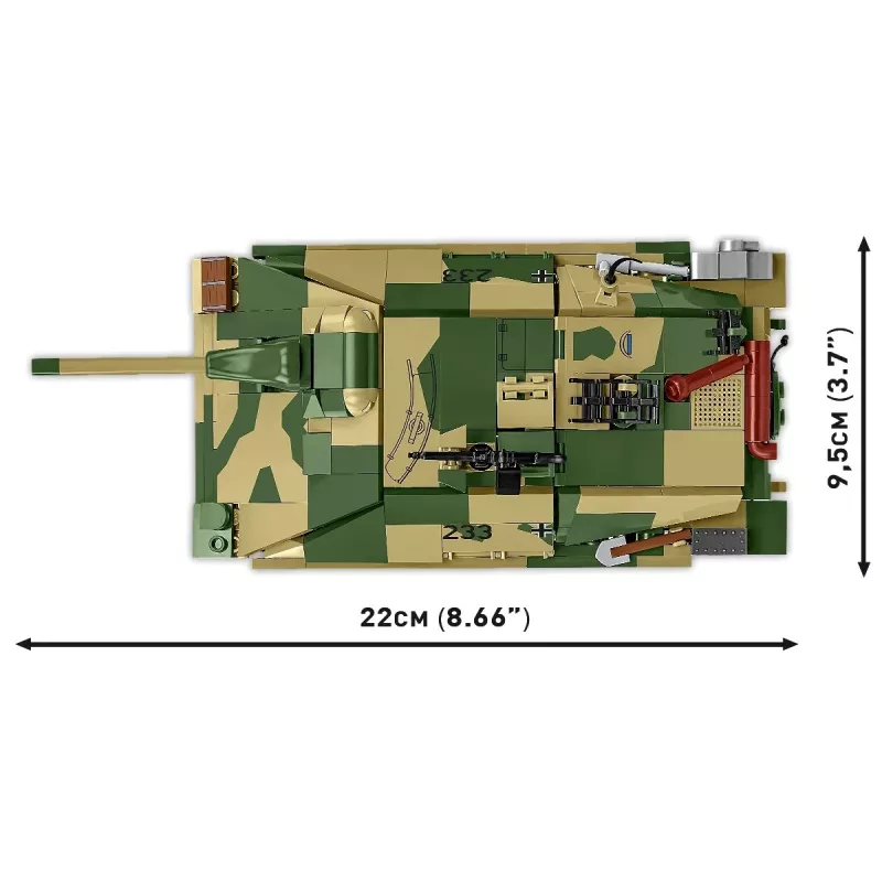 Cobi Blocks Jagdpanzer 38t Brave rakennussarja, 731 osaa
