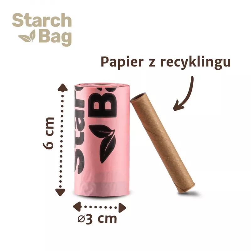 STARCH BAG - koirankakkapussit - 1 x 15 kpl