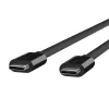 USB-C–USB-C-kaapeli Belkin F2CD084bt0.8MBK 0,8 m 40 Gbit/s musta