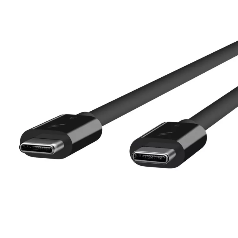 USB-C–USB-C-kaapeli Belkin F2CD084bt0.8MBK 0,8 m 40 Gbit/s musta