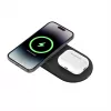 Belkin WIZ021VFBK – 2-in-1 langaton latausteline Qi2-teknologialla 15 W, musta