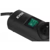 Ever Optima 5m musta 6 pistorasiaa 250 V