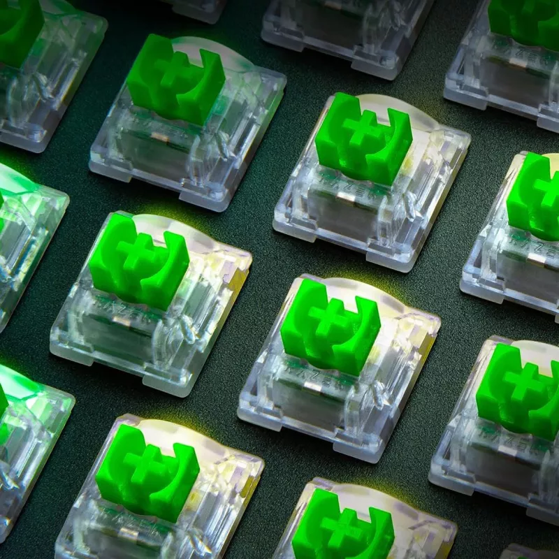 Näppäinkytkin Razer RC21-02040200-R3M1 vihreä läpinäkyvä 36 kpl