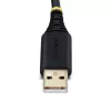 StarTech.com 2ft (60cm) 2-porttinen USB-sarja-adapterikaapeli, vaihdettavat DB9-ruuvit/mutterit, COM-säilytys, USB-A - DB9 RS232, FTDI, tason 4 ESD-suoja, Windows/macOS/ChromeOS/Linux – tukeva TPE-rakenne