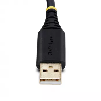 StarTech.com 2ft (60cm) 2-porttinen USB-sarja-adapterikaapeli, vaihdettavat DB9-ruuvit/mutterit, COM-säilytys, USB-A - DB9 RS232, FTDI, tason 4 ESD-suoja, Windows/macOS/ChromeOS/Linux – tukeva TPE-rakenne