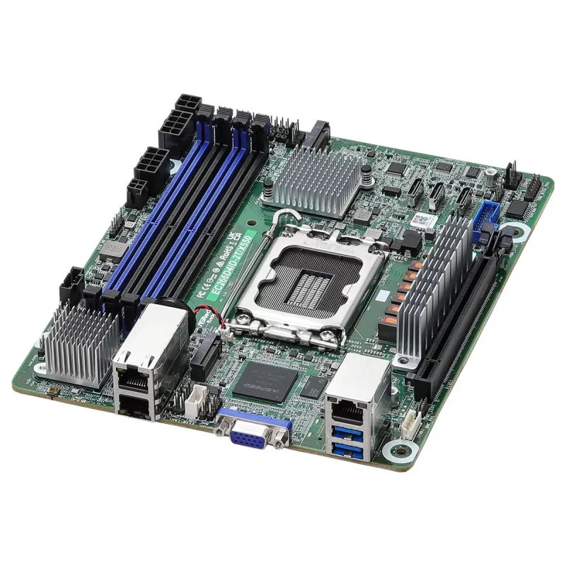 ASRock EC266D4ID-2T/X550 emolevy Intel C266 LGA 1700 Mini-ITX