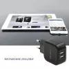 Sisälaturi QOLTEC 50186 älypuhelimelle ja tabletille, 5 V 3.4 A, 17 W, 2× USB, musta