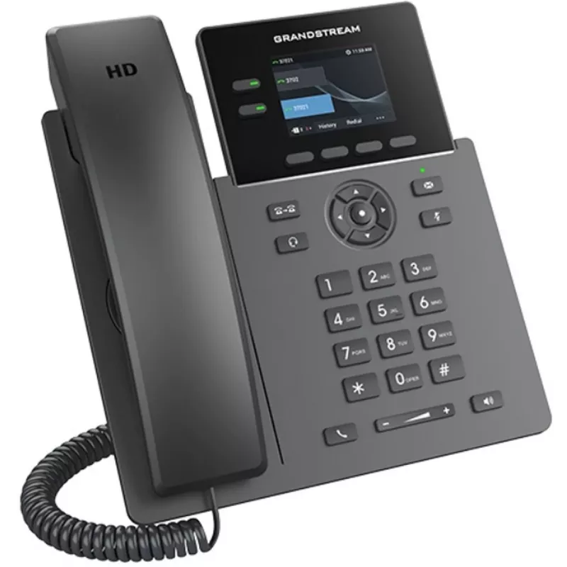 IP-puhelin Grandstream GRP2610P carrier‑grade PoE-tuella ja HD-äänellä