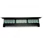 Digitus DN-91524U-EC 19" 24-porttinen Cat5e U/UTP kytkentäpaneeli, 1U, kaapelituella, musta