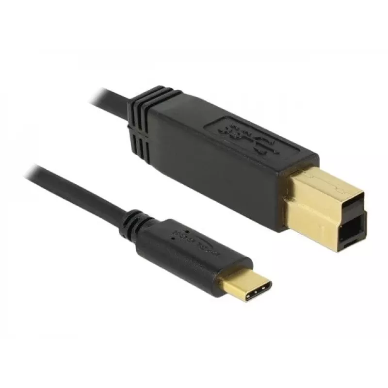 USB-kaapeli DeLOCK 83675 USB 3.2 Gen 2 1 m USB C USB B musta