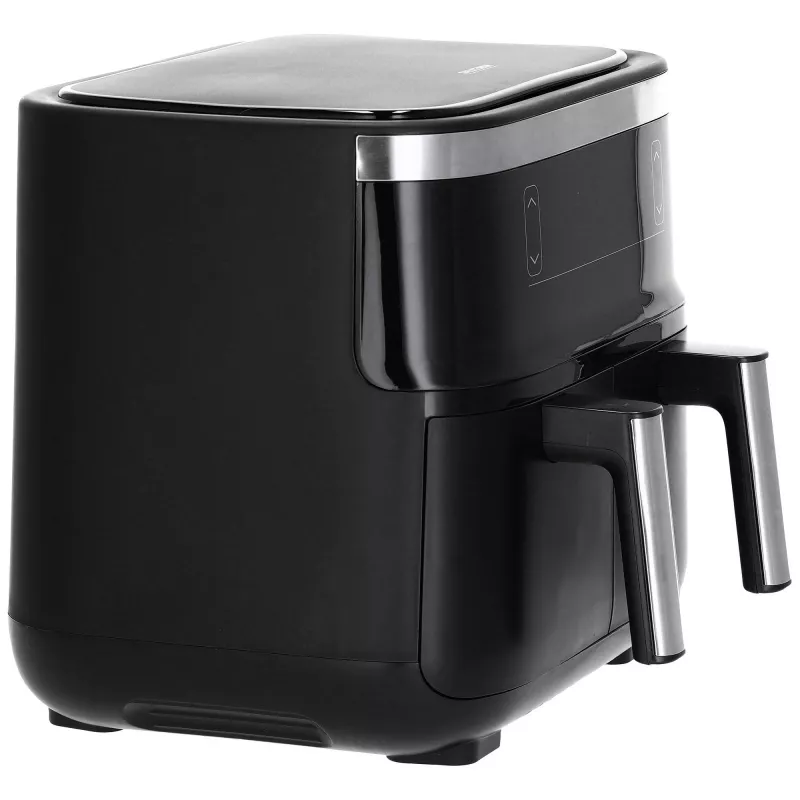 Severin FR 2453 Double -kiertoilmakypsennin 3,25 L 2850 W musta hopea