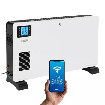 Sähköinen konvektorilämmitin NOVEEN NOVEENCH9099, 2300 W, 3 tehotasoa, Tuya WiFi Smart, LCD, ajastin, lattialle sijoitettava