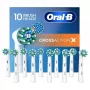Varaosaharjaspäät Oral-B Pro CrossAction, 10 kpl:n pakkaus, valkoinen