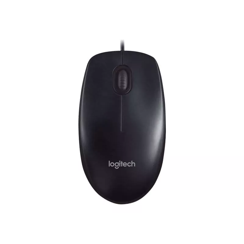 Logitech M90 johdollinen optinen toimistohiiri — 1000 DPI, molempikätinen, USB Type-A, musta