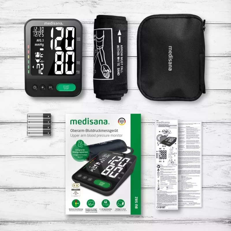 Medisana BU 582 -olkavarsiverenpainemittari (musta)
