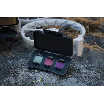 Neutral density -suodinsarja DJI Flip ND16 / ND64 / ND256 — kolmen pakkaus yhteensopiville DJI-lennokeille