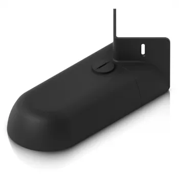 Ubiquiti musta seinäkiinnike, joka kiinnittää G5 Turret Ultran seinään, kulmaan TAI mastoon