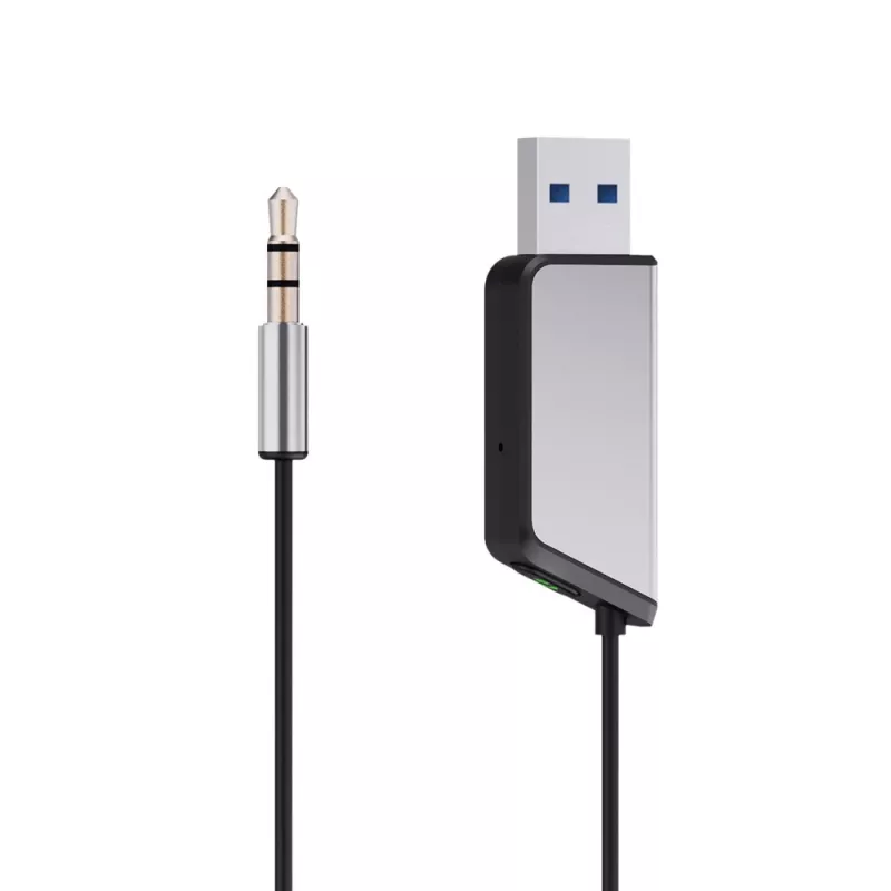 Savio TR-16 lähetin AUX-adapteri handsfree-toiminnolla, Bluetooth 5.3, Google Assistant/Siri