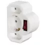 Hama 00108846 verkkopistokesovitin tyyppi F yleismalli valkoinen