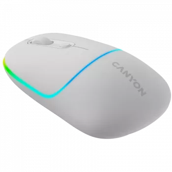 Canyon MW-22 CNS-CMSW22SW hiiri – 2-in-1 Bluetooth/2,4 GHz – optinen – 800/1200/1600 DPI – 4 painiketta – RGB-valaistus – ladattava – lumenvalkoinen